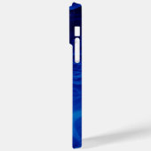 Coques Case-Mate iPhone Motif abstrait dramatique bleu électrique (Verso / Gauche)