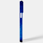 Coques Case-Mate iPhone Motif abstrait dramatique bleu électrique (Verso / Droite)