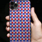 Coques Case-Mate iPhone Motif abstrait élégant rouge bleu noir et blanc