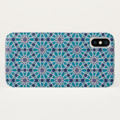Coques Case-Mate iPhone Motif Abstrait En Bleu Et Gris (Dos (Horizontal))