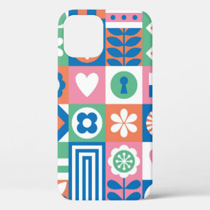 Case-Mate iPhone Case Motif Abstrait fleuri sans couture. scandinave et