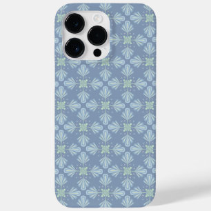 Coque Pour Pour iPhone 14 Pro Max Motif Abstrait Floral Bleu