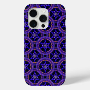 Coque iPhone 15 Pro Motif Abstrait Floral Moderne Bohème Élégant #505