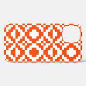 Coques Case-Mate iPhone motif Abstrait géométrique pixelisé transparent. M (Verso (horizontal))