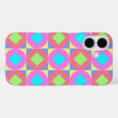 Coques Case-Mate iPhone Motif Abstrait Géométrique Psychédélique Vibrant (Verso (horizontal))