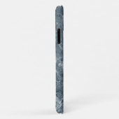Coques Case-Mate iPhone Motif Abstrait gris bleu (Dos/Droite)