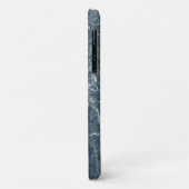 Coques Case-Mate iPhone Motif Abstrait gris bleu (Dos/Gauche)