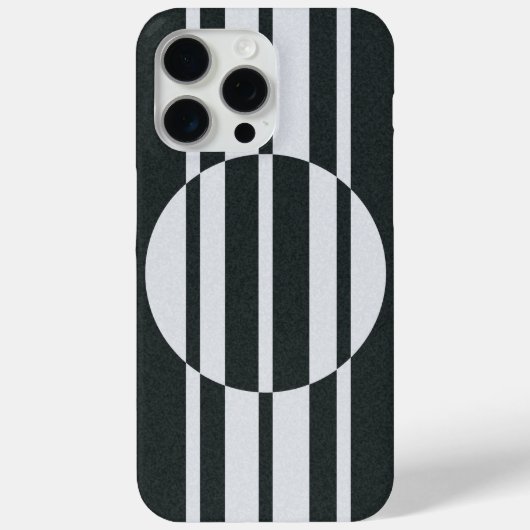 Coques Case-Mate iPhone Motif Abstrait gris et blanc (Verso)