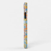 Coques Case-Mate iPhone Motif Abstrait jaune bleu exclusif (Dos/Droite)