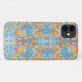 Coques Case-Mate iPhone Motif Abstrait jaune bleu exclusif (Dos (Horizontal))