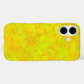 Coques Case-Mate iPhone Motif Abstrait jaune orange (Verso (horizontal))