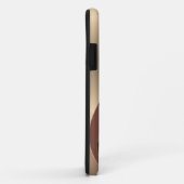 Coques Case-Mate iPhone Motif Abstrait métallique moderne avec Monogramme (Dos/Droite)