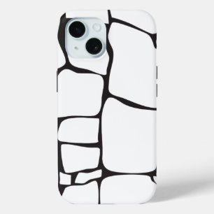Coque Pour iPhone 15 Motif Abstrait Minimaliste en Pierre