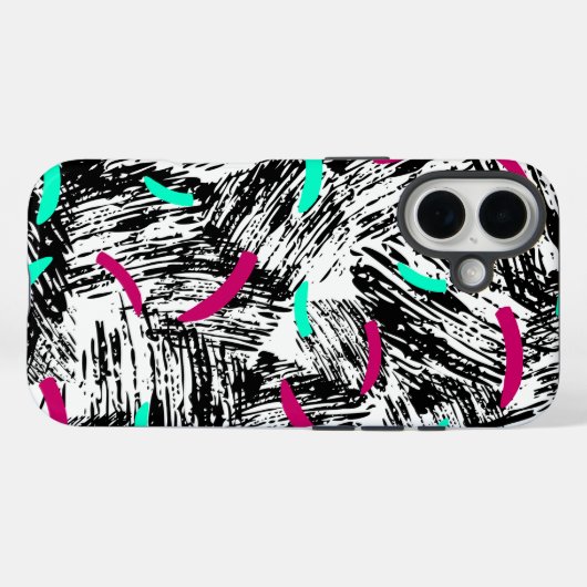 Coques Case-Mate iPhone Motif Abstrait moderne. (Verso (horizontal))