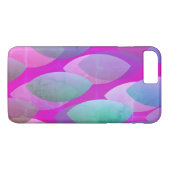 Coques Case-Mate iPhone Motif Abstrait moderne | Magenta Purple Rose Turqu (Dos (Horizontal))