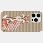 Coques Case-Mate iPhone Motif Abstrait moderne Watercolor Fox (Verso (horizontal))