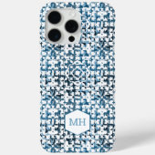 Coques Case-Mate iPhone Motif Abstrait Monogrammé Personnalisé (Verso)