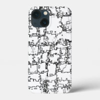 Motif Abstrait noir et blanc
