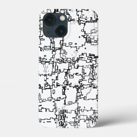 Coques Case-Mate iPhone Motif Abstrait noir et blanc (Verso)