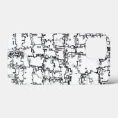 Coques Case-Mate iPhone Motif Abstrait noir et blanc (Verso (horizontal))