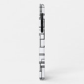 Coques Case-Mate iPhone Motif Abstrait noir et blanc (Dos/Gauche)