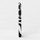 Coques Case-Mate iPhone Motif Abstrait noir et blanc rétro (Dos/Gauche)