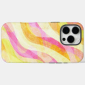 Coques Case-Mate iPhone Motif Abstrait Ondulé Vibrant (Verso (horizontal))