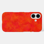 Coques Case-Mate iPhone Motif Abstrait Orange Rouge (Verso (horizontal))