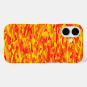 Coques Case-Mate iPhone Motif Abstrait orange rouge jaune (Verso (horizontal))