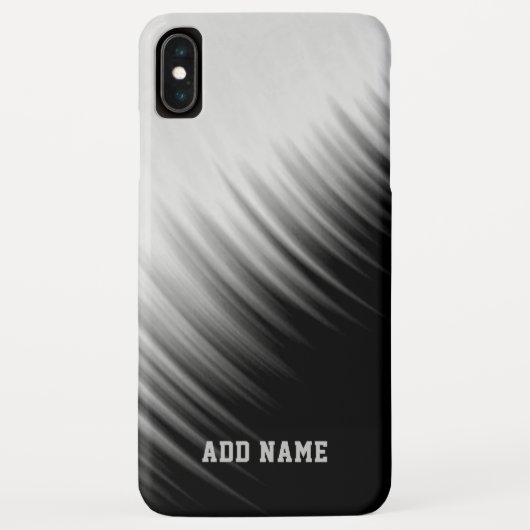 Coques Case-Mate iPhone Motif Abstrait rayé noir et blanc (Dos)