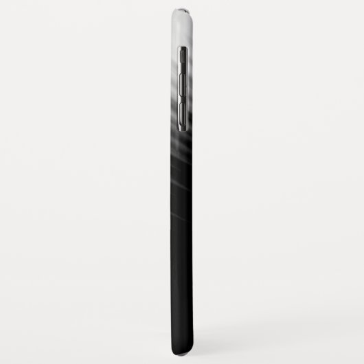 Coques Case-Mate iPhone Motif Abstrait rayé noir et blanc (Dos/Gauche)