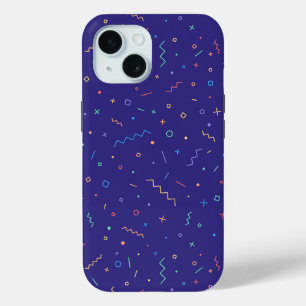 Coque Pour iPhone 15 Motif Abstrait rétro