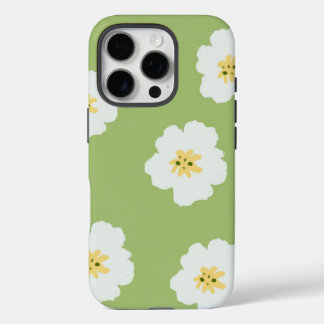 Coques iPhone 16 Pro Motif Abstrait Retro Green Retro Wi-Fi botanique