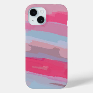 Coque Pour iPhone 15 Motif Abstrait rose