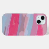 Coques Case-Mate iPhone Motif Abstrait rose (Verso (horizontal))