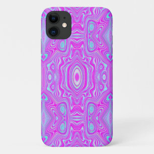 Case-Mate iPhone Case Motif Abstrait Rose Chaude et Bleu Aqua Psychédéli