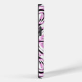 Coques Case-Mate iPhone Motif Abstrait rose noir blanc (Verso / Droite)