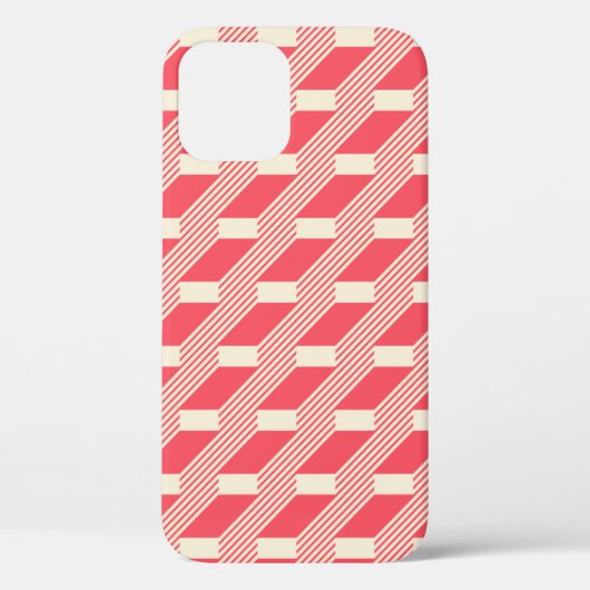 Coques Case-Mate iPhone Motif Abstrait sans couture dans les couleurs rétr (Verso)