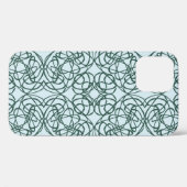 Coques Case-Mate iPhone motif Abstrait sans faille avec éléments de la vil (Verso (horizontal))