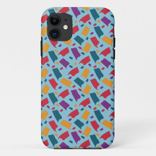 Coques Case-Mate iPhone Motif Abstrait très coloré (Dos)