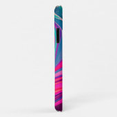 Coques Case-Mate iPhone Motif Abstrait vert bleu clair et tendance (Dos/Droite)
