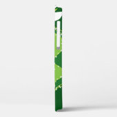 Coques Case-Mate iPhone motif Abstrait vert cactus transparent (Verso / Gauche)