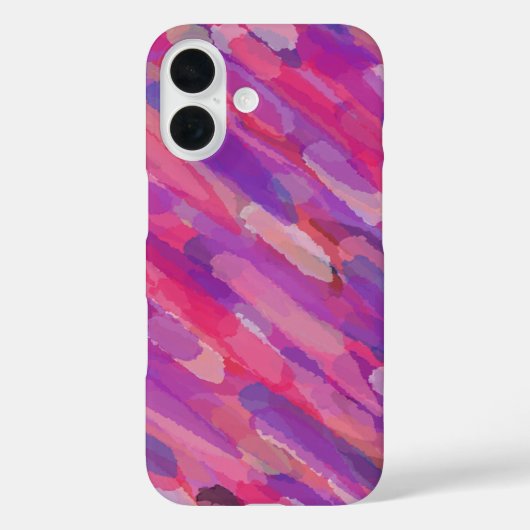 Coques Case-Mate iPhone Motif Abstrait Violet et Rose (Verso)