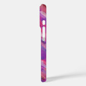 Coques Case-Mate iPhone Motif Abstrait Violet et Rose (Verso / Gauche)