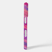 Coques Case-Mate iPhone Motif Abstrait Violet et Rose (Verso / Droite)