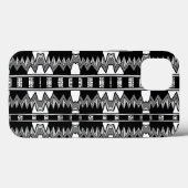 Coques Case-Mate iPhone Motif afrofuturiste gris (Verso (horizontal))
