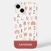 Coques Case-Mate iPhone Motif Alphabet arc-en-ciel amusant (Verso)