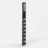 Coques Case-Mate iPhone Motif Amethyst Gold Black Zigzag (Dos/Droite)
