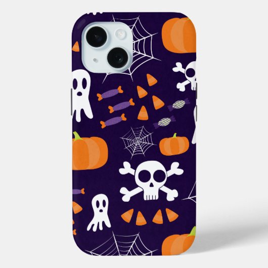 Coques Case-Mate iPhone Motif amusant d'Halloween (Verso)