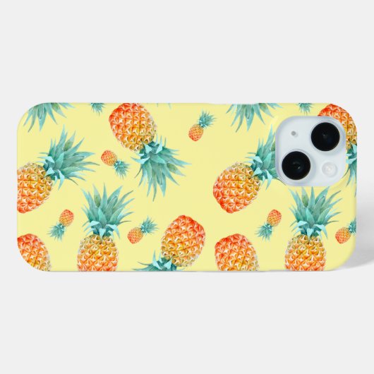 Coques Case-Mate iPhone Motif ananas (Verso (horizontal))